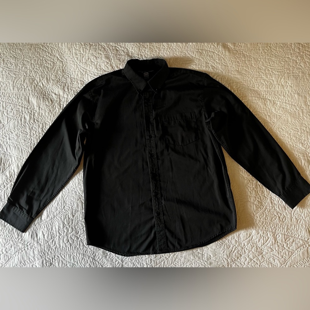 Classic Black Button Down Shirt